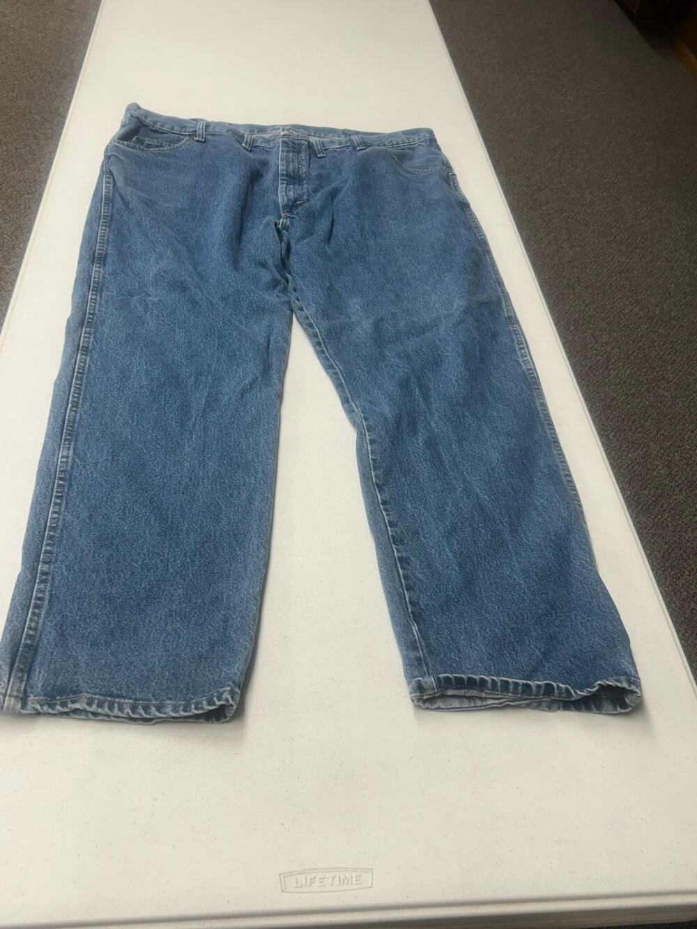 Wrangler 46x32 Regular Fit Straight Leg Mens Jeans